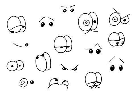 How to Easily Draw Cartoon Eyes to Show Different Emotions | Cartoon eyes drawing, Cartoon eyes ...