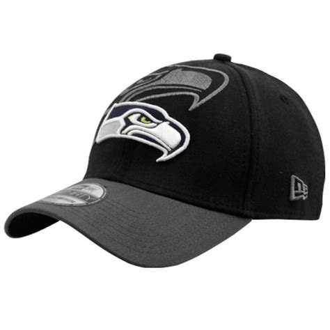 New Era Seattle Seahawks 39Thirty Classic Flex Hat - Black - Fanatics.com