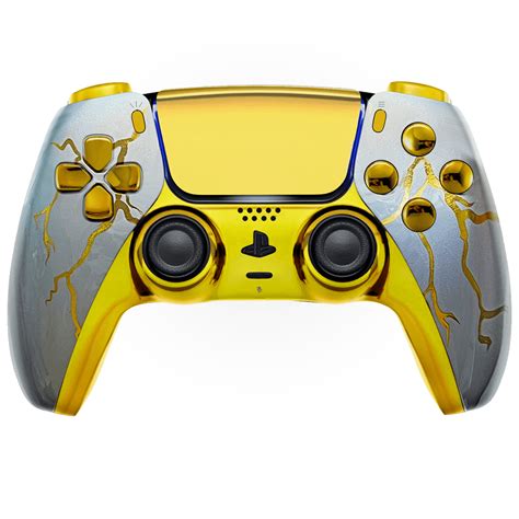 GOLD THUNDER PS5 CUSTOM MODDED CONTROLLER | ModdedZone