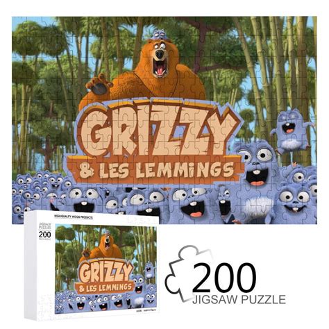 Grizzy And The Lemmings Puzzle For Adults & Kids - 200 Piece Jigsaw Puzzle - Walmart.com