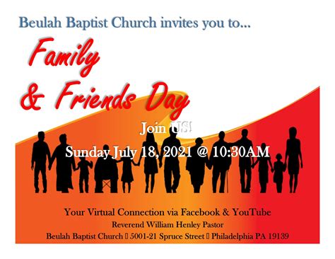 Family & Friends Day! – Beulah Baptist Church