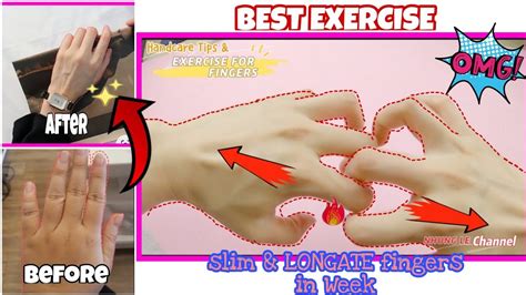 Home Fitness Challenge | exercises for fingers | elongate and slim fingers ♥️for beautiful hands ...