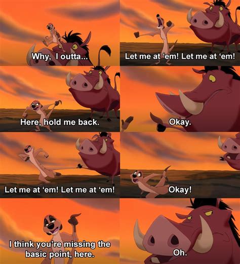 The Lion King 2: Simba's Pride. Timon and Pumbaa funny scene | Funny scenes, Timon and pumbaa ...