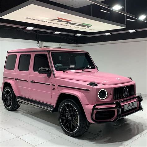 Pink Mercedes G-Class Showroom Car