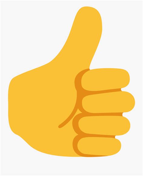 Thumbs Up Emoji - Orange Thumbs Up Icon , Free Transparent Clipart - ClipartKey