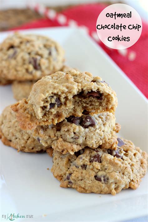 Oatmeal Chocolate Chip Cookies - My Kitchen Craze