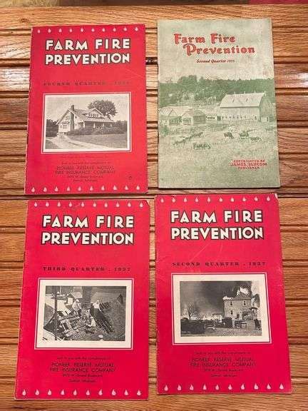 (4) Farm Fire Prevention Booklets - Aumann Auctions, Inc.