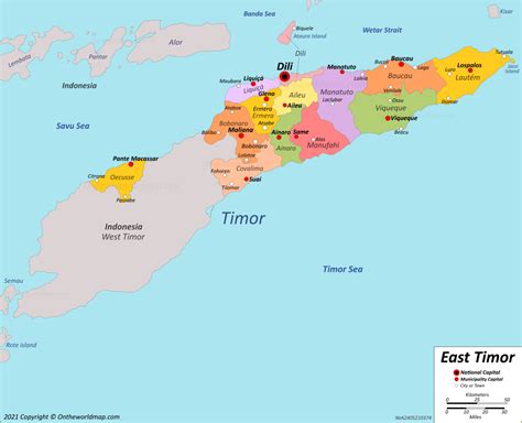 East Timor Maps | Detailed Maps of Timor-Leste (East Timor)