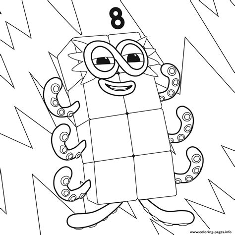 Numberblocks 7 Coloring Pages Coloring Page | Images and Photos finder