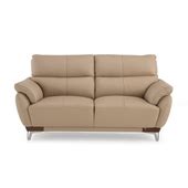 Buy Perry Two Seater Beige Leather Sofa Online At Durian