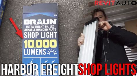 Harbor Freight LED Shop Lights Unboxing and First Impressions | Tool Tuesday - YouTube