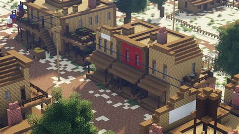 Wild West Railroad Town Map for Minecraft 1.16.3 | MinecraftGames.co.uk