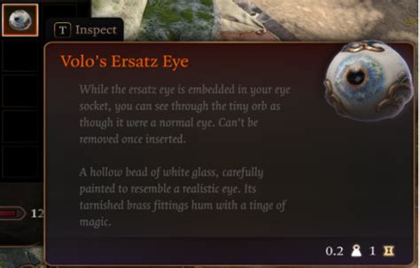 Volo's Ersatz Eye : r/BaldursGate3