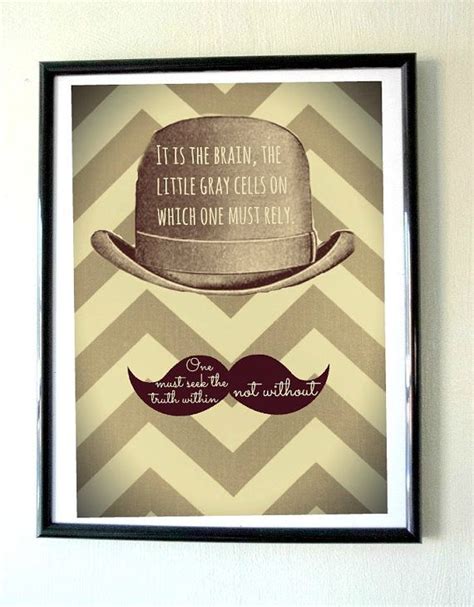 Agatha Christie Poirot Quote Fine Art Printable 8x10 JPG file | Agatha ...