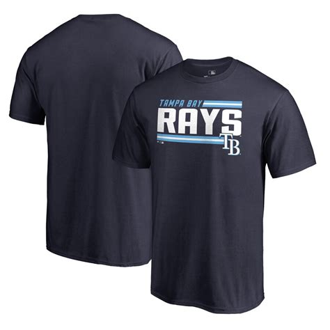 Men's Tampa Bay Rays Fanatics Branded Navy Onside Stripe Big and Tall T-Shirt