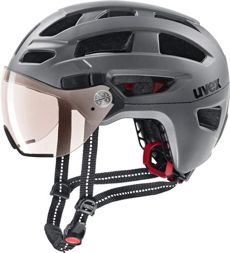 Uvex Finale Visor Vario City Trekking Fahrrad Helm grau 2020: Amazon.de ...