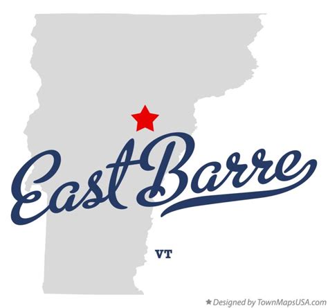 Map of East Barre, VT, Vermont