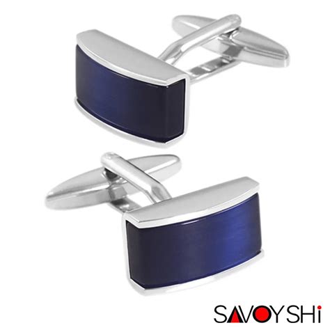 Aliexpress.com : Buy SAVOYSHI Luxury Blue Stone Cufflinks for Mens Shirt Cuff High Quality ...