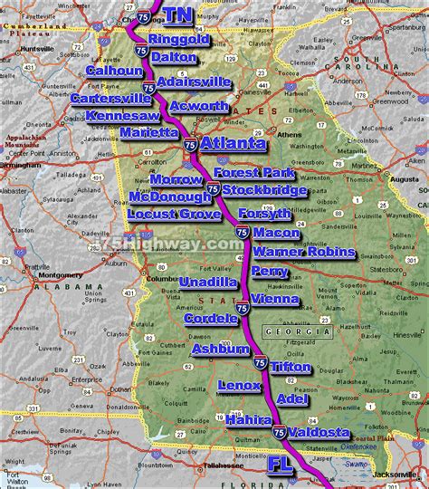 I-75 Georgia Traffic Maps