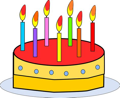 Download Cake, Candles, Seven. Royalty-Free Vector Graphic - Pixabay