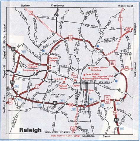 Maps of Raleigh, North Carolina