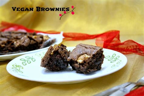 Vegan Brownies with Flax Seeds ~ Egg Substitutes in Baking