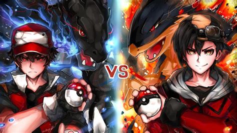 Pokemon Battle illustration, pokemon third generation, Red (Pokemon) HD ...