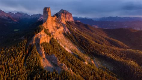 Glowing Chimney Rock | Colorado