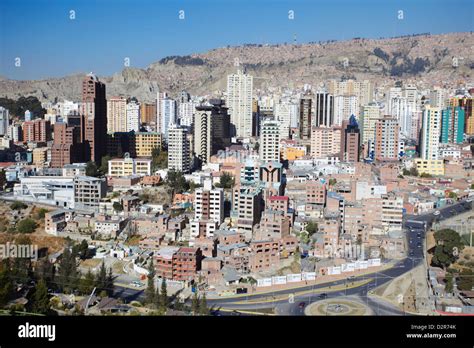 View of downtown La Paz, Bolivia, South America Stock Photo: 53370931 ...