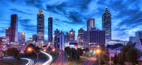 Download Atlanta Georgia City Lights Wallpaper | Wallpapers.com