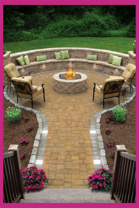 outdoor fire pit seating ideas for your backyard firepit - backyard patio fire pit design ...