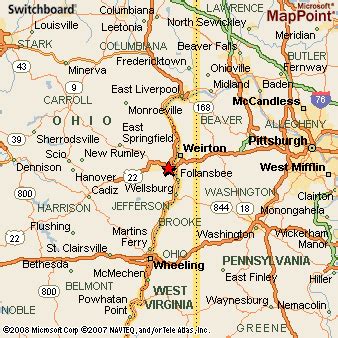 Steubenville, Ohio Area Map & More