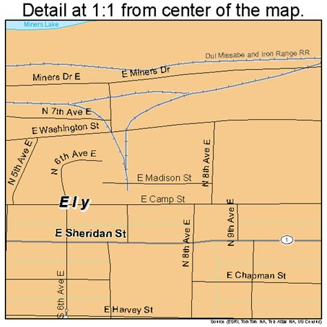 Ely Minnesota Street Map 2719142