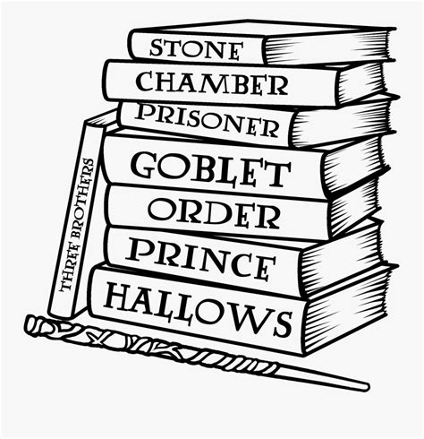 Harry Potter Books Svg is a free transparent background clipart image uploaded by Rockn… | Harry ...