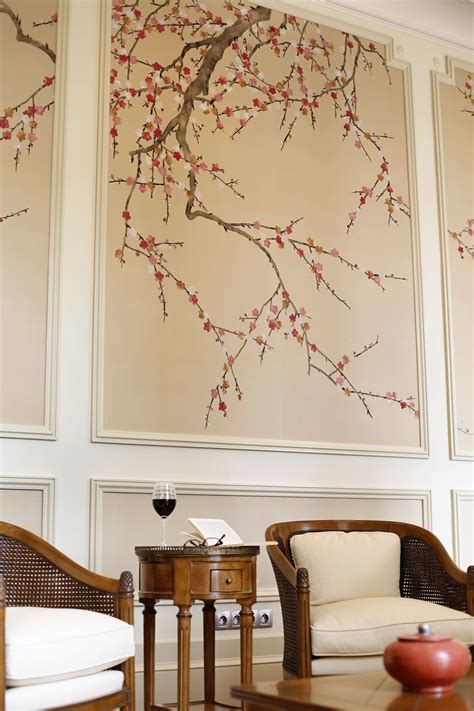 De Gournay hand painted plum blossom wallpaper | Wall decor, Best wall ...