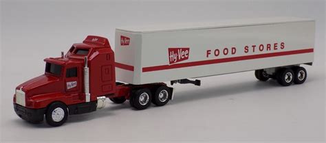 Ertl Kenworth Hy-Vee Food Store Semi Truck Trailer Diecast 1:64 Hyvee #Ertl #Kenworth | Semi ...