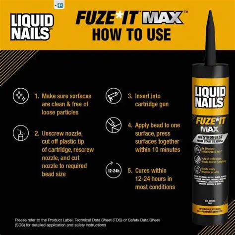 Liquid Nails Fuze It Max - Modern Design