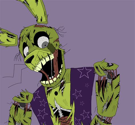 Decided to do Springtrap as my first fanart ever : r/fivenightsatfreddys