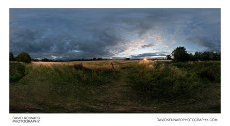 Sunset over Hay field · David Kennard Photography