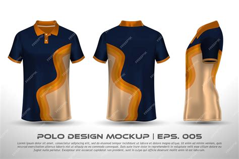 Premium Vector | Vector Polo Shirt Mockup Design