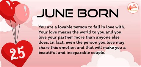 June Born Personality Traits