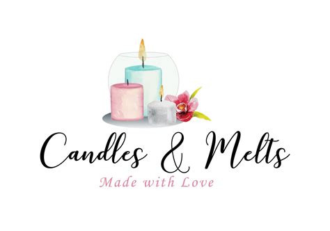 Custom Logo Design Candles and Melts Logo Candles Wax Logo - Etsy UK