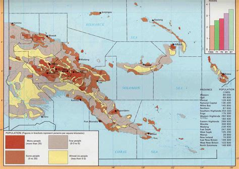 Papua new guinea population map - Map of papua new guinea population ...