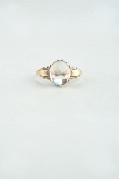 Art Deco Moonstone Ring – QUITOKEETO