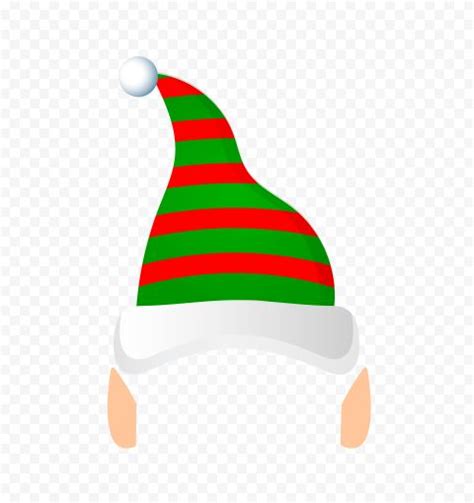 Cartoon Elf Hat With Ears PNG | Elf hat with ears, Elf hat, Cartoon christmas tree