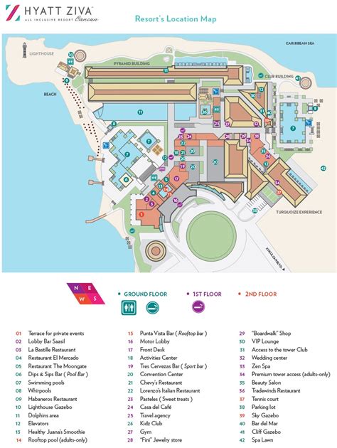 Hyatt Ziva Cancun Resort Map - Athene Patricia