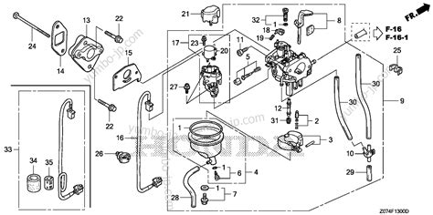 YUMBO | spare parts catalog for генератора HONDA EU2000I AN CARBURETOR