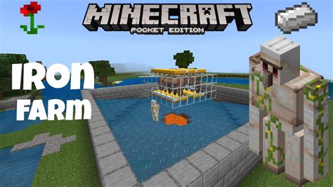 IRON FARM in MCPE/Tutorial - YouTube