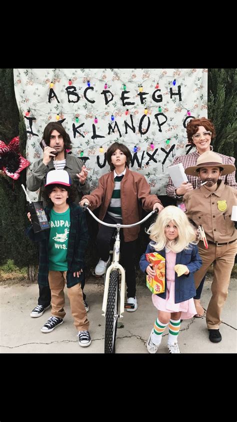 #strangerthings family costumes. Family of 6 costumes | Stranger things halloween costume ...