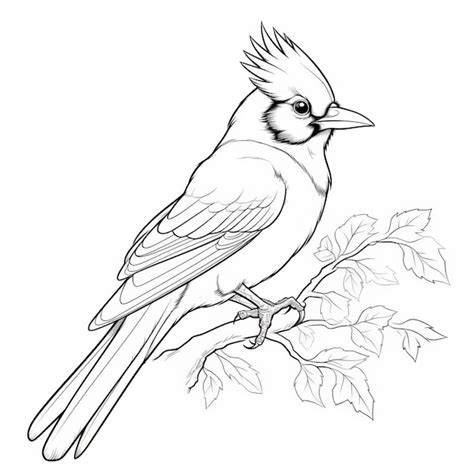 Realistic Bird Coloring Pages In The Style Of Sofonisba Anguisso | Premium AI-generated image